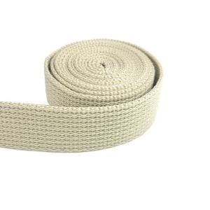 가방용 웨이빙끈25mm 베이지(16-274) - 에코백 가방부자재 가방끈 가방핸들 웨이빙끈 면끈
