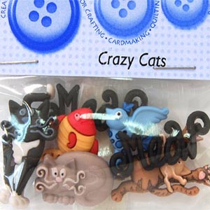 수입단추-2]Crazy Cats-5175 