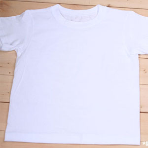 체험] 아동/성인 기본형 흰색티셔츠(면100%)